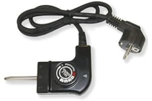 Yaqor Cable con Termostato Universal para Plancha de Asar | 250V 10A | 2000W | 5 Niveles de Temperatura | 0-280°C | Cable | Conector Estándar