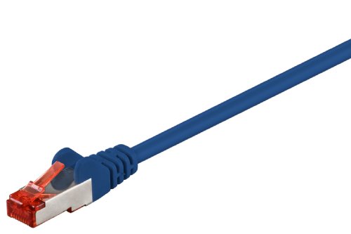 Preisvergleich Produktbild Patchkabel RJ45 S / FTP C6 1.0m PIMF (SSTP) blau