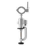 Support de Perceuse Electrique 360 ° Multifonction Support de Réparation Étau de Serrage Alliage d'aluminium Perceuse Rotatif Utilisé pour Dremel, Craft, Modèle de Construction et de Travail Métal