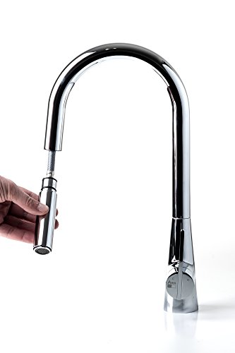 AWA – FLEAKER – Küchenarmatur – Spültischarmatur mit Geschirrbrause – Chrom - 3