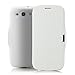 Produktbild Saxonia Samsung Galaxy S3 Hülle Flip Case Tasche Handyhülle mit Magnetverschluss, seitlich aufklappbar Weiß