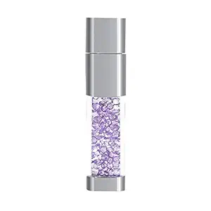 8GB Jewelry Diamond Crystal USB Flash Drive for Girls,USB Storage Pen Drive Memory Stick Thrum Drive U Disk,Photo Frame Packaging,Purple