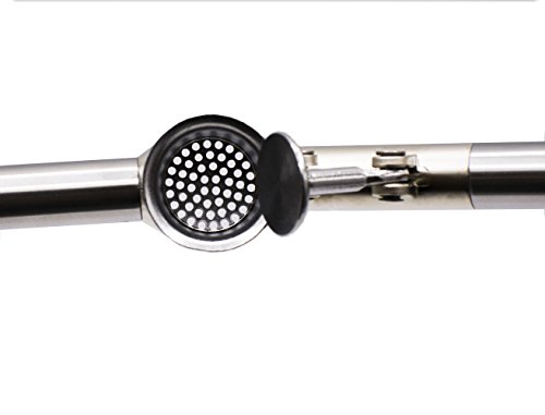 Chinansia Knoblauchpresse Schwerlast Rostfreier Stahl Ingwer Knoblauch Presse Abnehmbar Knoblauchbrecher Chopper Mit Knoblauch-Entferner Löffel-Reinigungsbürste (Knoblauchpresse) - 4