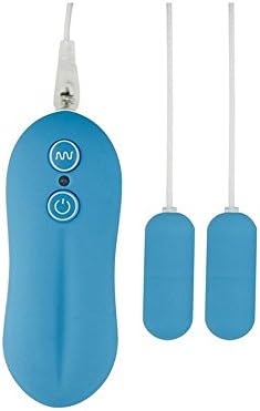 KISSKISSMENEyhyh-02 Whisper quiet 10 Function Dual medium size bullets Vibrator Strong Vibration Clitoral stimulation adult toys (Blue)