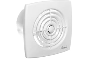 AWENTA wentylator łazienkowy, 120 mm, z przełącznikiem posuwowym WA120 W