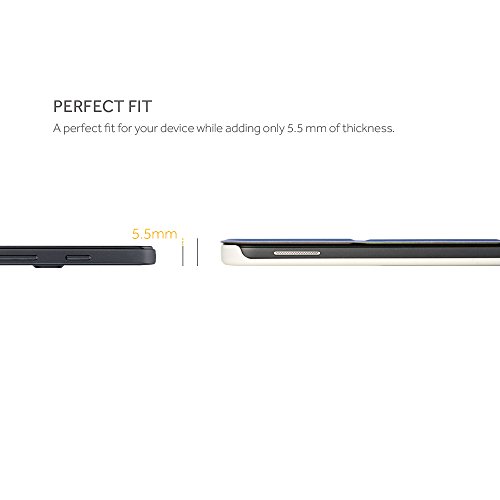 EasyAcc Samsung Galaxy Tab A 10.1 Hülle, EasyAcc Samsung Galaxy Tab A 10.1 T580N/ T585N Case Schutzhülle Hochwertiges PU Leder Etui – mit Automatischem Schlaf Funktion und Standfunktion (Dunkelblau, Kunstleder, Ultra Dünn) - 4