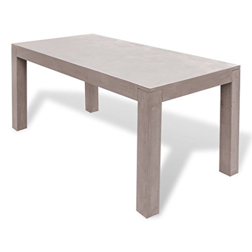 vidaXL 7-tlg. Beton Gartenmöbel Set Sitzgruppe Essgruppe Gartengarnitur Tisch Hocker - 4