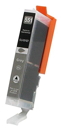 Druckerpatrone kompatibel für Canon CLI-551 XL GREY mit Chip - 2