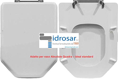Nova Sedili Sedile Copriwater per Vaso Ideal Standard modello Absolute Quadra Bianco
