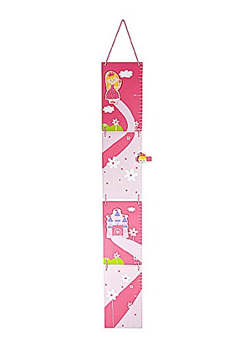 Princess Height Chart Growth Measure Ruler for Girls Bedroom and Nursery