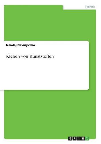 Preisvergleich Produktbild Kleben von Kunststoffen