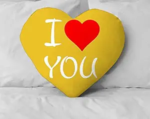 DreamVio Love Heart Shaped Velvet Cushion/Plush/Pillow for Gifting on Birthdays,Anniversaries, Valentine Day Color - Multi (Size- 15x17 inch) Shape 26
