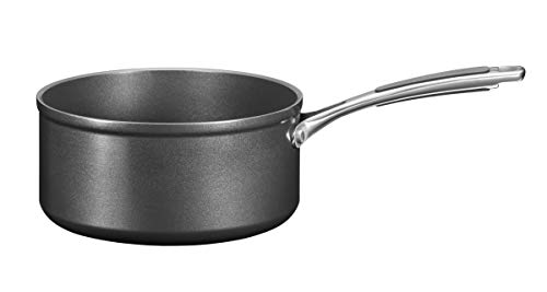 Kitchenaid kc2h130plkd Casserole, Aluminium, 18 x 18 x 8 cm, Noir/Argent