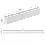JESWELL Automatische LED Schrankbeleuchtung Nachtlicht mit Bewegungsmelder, Magnetische Batteriebetrieben 10 LEDs-Licht für den Schrank oder die Schublade, Treppen, Schlafzimmer, Küche (Weiß) (4-er Pack) - 6