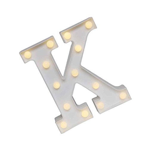 Meisijia 3D Numéro 26 Alphabet Lettre LED Night Light Intérieur Tenture lampe de nuit Chambre Mariage Birthday Party Decoration