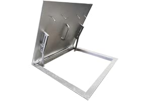 Fönsterbrunnsöverdrag, takfönsterbrunnsskydd, lucka i rostfritt stål, underhållsluckskydd för källare skylight vind (100 x 70 cm/39,4 x 27,6 tum)