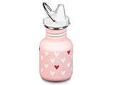  Klean Kanteen Kid Kanteen, K12CSIPPY, 12 oz (354 ml) con Sippy Cap (Nuevo 2019) (Millenial Hearts)