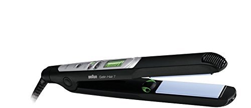 Braun Satin Hair 7 ES2 Haarglätter , Glätteisen mit IONtec Technologie für glattere Haare, 15 Sek. Schnellaufheizzeit, 200°C max,1,8 m Kabel, 400 gr. leicht, schwarz - 2
