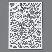 EFCO Schablone Blüten 1 Design DIN, Kunststoff, transparent, A 5