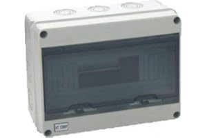 WEB WORLD ELECTRONIC BUSINESS Centralino da Parete 12 moduli con porta trasparente - piccolo