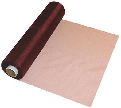29cm x 26m Sheer Organza Roll Burgundy - Perfect as Christmas Decorations, Table Runners or Chair Sashes Fabric