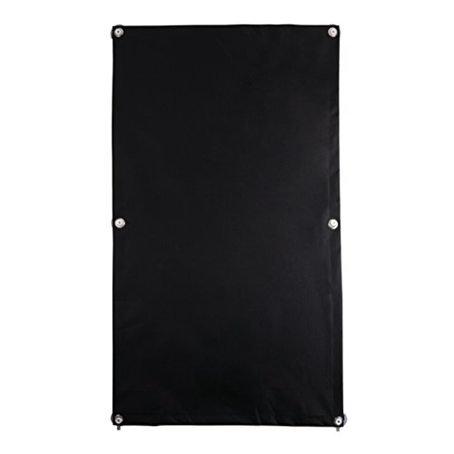 KINLO® Rollo für Dachfenster Schwarz 96 x 120cm(BxL) TOP Qualität Verdunkelungsrollo Dachfenster Hitzeschutz aus 100% Polyesterfasern Dachfensterplissee ohne Bohren Thermorollo für Verlux mit Krafthaftsaugern - 8