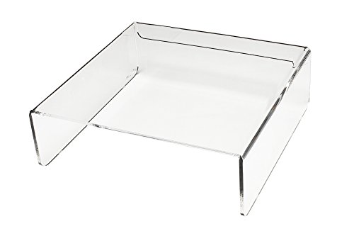 E8 Ergonomische Monitorerhöhung 26,5 x 25,5 x 8 cm BxTxH Acrylglas klar - 2