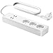 Produktbild Wifi Smart Power Strip kompatibel mit Alexa und Google Home, AOZBZ Multiple Sockets 3 Steckdosen Überspannungsschutz mit 4 USB Lade Potrs und Timer Separate Steuerung für iOS Android