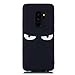 Produktbild Yobby Schwarz Hülle für Samsung Galaxy S9 Plus,Weiches Silikon Gel Gummi Stoßfest Schale mit Süß Cartoon Augen Bunt Muster Schlank Leicht Kratzfest Schutzhülle