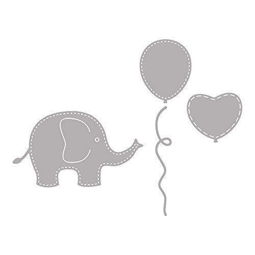 RAYHER 59241000 Stanzschablonen Set, Baby Elephant, SB-Btl, 4 Stück, 2,1-8,5 cm - 2