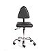 Urbanity Milan Hairdressing Beauty Nail Technician Salon Chair Stool Black