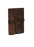 RjKart Handcrafted Belt Lock Notebook Journal Leather Diary Brown 4x6 Inch