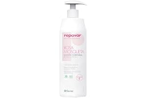 Repavar - Loción Hidratante Corporal - Fórmula con Rosa Mosqueta y Vitamina E - Regenera y Ayuda a Revitalizar la Piel - Hidratación Dérmica Intensiva - 500 ml