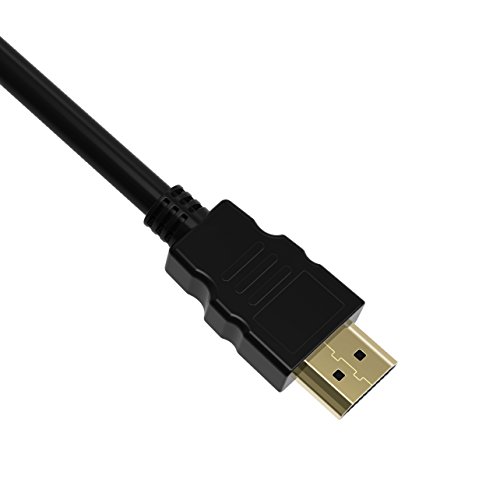 HDMI auf VGA, Tintec Vergoldete 1080P Aktiv HDMI zu VGA mit Audio Übertragung Adapter Konventer Kabel Cabel – Schwarz - 4
