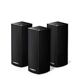 Linksys WHW0303-EU Velop grenzenloses Tri-Band Mesh-WLAN-System (WLAN-Router/WLAN-Extender für das grenzenlose Mesh-Netzwerk, AC6600, 3er-Pack, bis zu 525 m² Funkabdeckung) schwarz