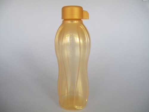 TUPPERWARE Öko-Wasser Saft Flasche Eco GOLD 500 ml Ökoflasche Ecoflasche