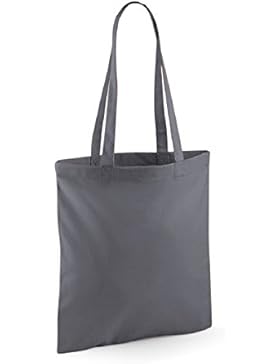 Westford Mill Baumwoll Shoulder Tote Schultertasche Grafit