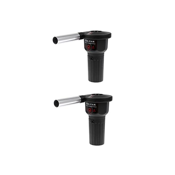 Sharplace 2pcs Grillventilator Bbq Barbecue Grill Fn Handgeblse Grillgeblse Grillanznder Outdoor Camping Garten Picknick