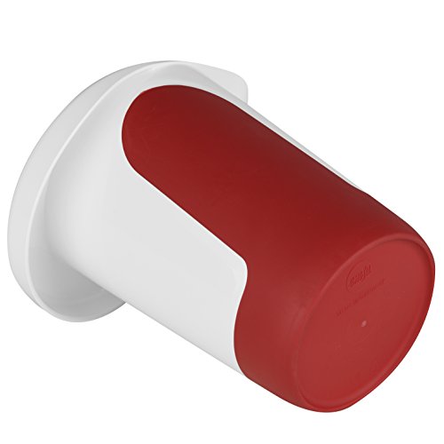 Emsa 508017 Quirltopf mit Deckel, 1 Liter, Abriebfeste Skala, Weiß/Rot, Mix & Bake - 5