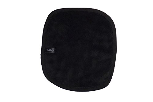 Wellbeing Black Makeup Remover Cloth Small-Uses Water Only-Chemical Free-Natural Makeup Remover Cloth-Reusable Facial Cleansing Cloth-Microfiber Facial Cleanser