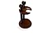 Quality Wood Shaving Razor and Shaving Brush Stand.Walnut Finish