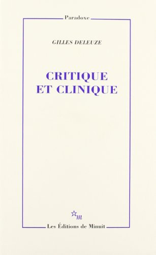Télécharger Critique et clinique PDF Livre En Ligne Télécharger Critique et clinique PDF Livre En Ligne