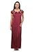 Klamotten Womens Satin Nightwear ,Maroon ,Free Size RS.325.00