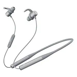 Zebronics ZEB-YOGA Wireless Bluetooth Supporting Earphone With Neckband Supports Magnetic Switch Control, Dual Pairing, Call Function, Voice Assistant, Water Resistant & Upto 21hrs* Playback Time (Grey)