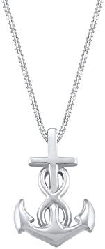 ElliWomen's 925 Sterling Silver Xilion Cut Rose Gold Plated Necklace