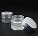 10g/20g/30g 2PCS Clear Glass Refillable Cosmetic Jars Empty Face Cream Lip Balm Storage Container Pot Bottle With White Lids for Women and Girls (10g)