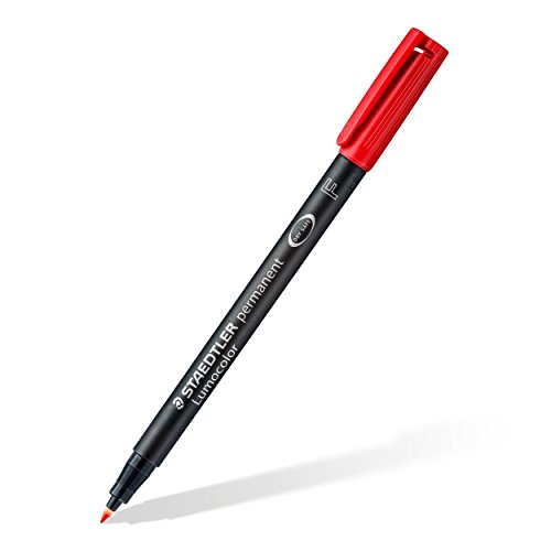 Staedtler 318 WP8 Folienstift Lumocolor permanent (wasserfest, wischfest, sekundenschnell trocken, F-Spitze Linienbreite ca. 0.6 mm, hohe Qualität Made in Germany, Set mit 8 Farben) - 3
