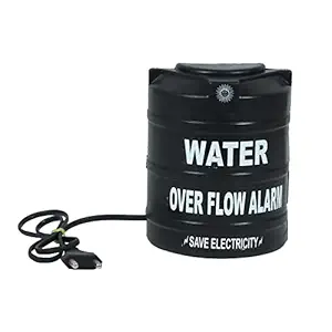 Digiway Water Tank Alarm Overflow Bell| Water Overflow Alarm with Sensor,Water Overflow Alarm with Voice Sound, Water Alarm Overflow with Sensor, Water Tank Alarm(Black)