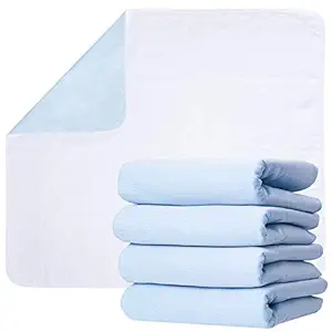 Washable Underpads, Pack of 4 Large Bed Pads, 34