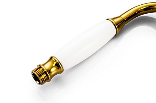 yolococa traditionellen Telefon Stil handhead Dusche Head Hohe Druck Golden Duschkopf - 5
